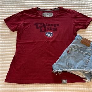 Nike Red Chicago Cubs Semi-Fitted Tee Size L